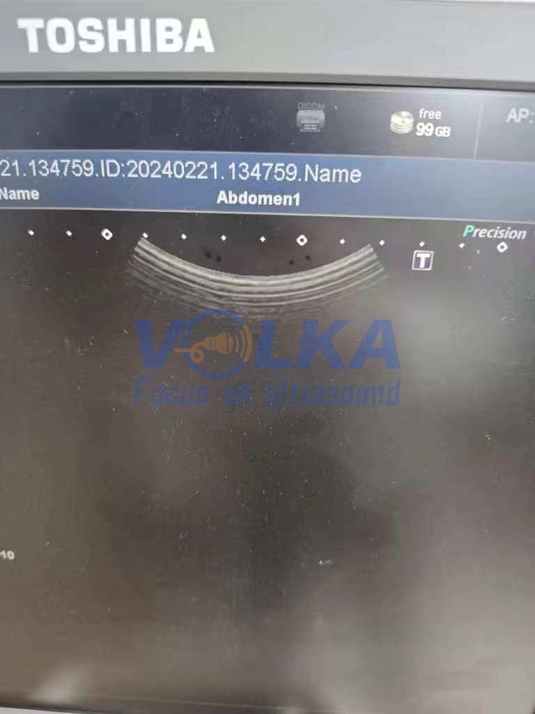 Toshiba PVU-375BT 6.0MHz Convex Array Ultrasound Transducer Probe Hospital Imaging System