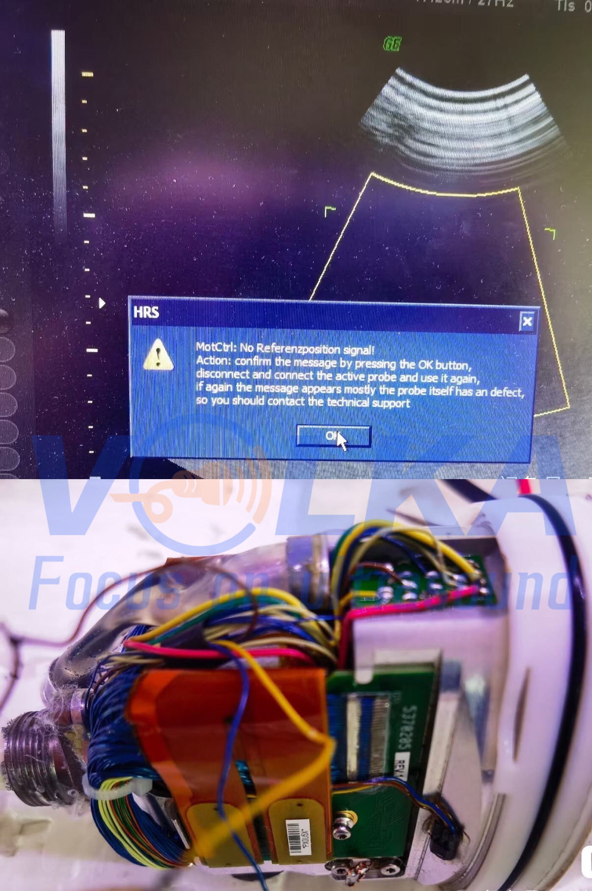 GE 3D 4D Volumetric Probe Motor Repair Oil-leaking 